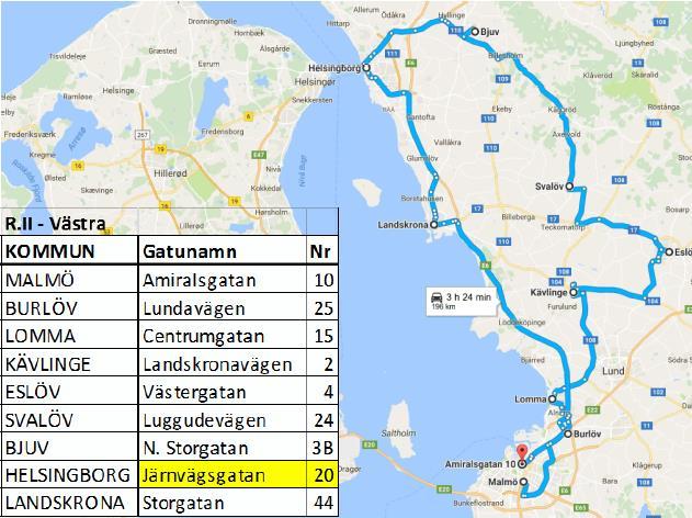 med fem års mätintervall Utvärdering av spridningsberäkningar som kommer genomföras 2020