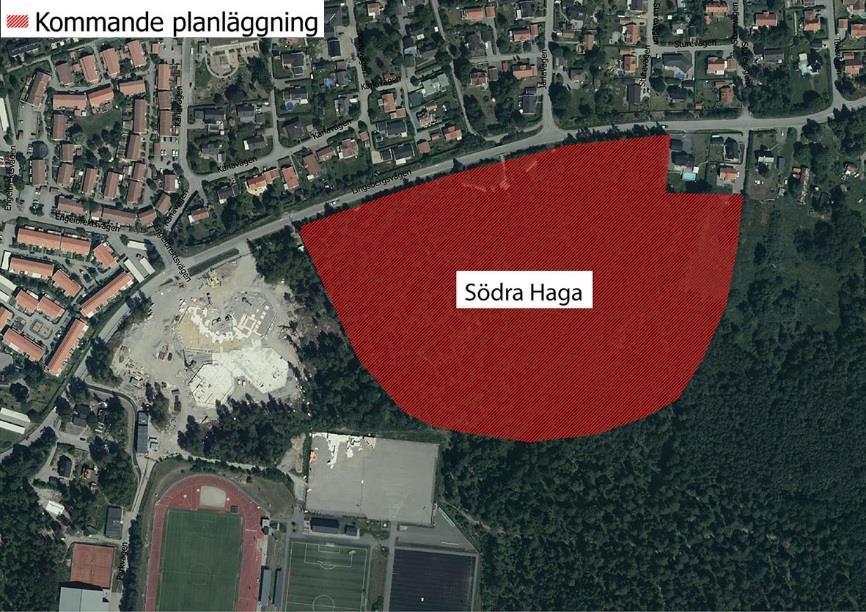 4.2.4 Södra Haga Detaljplan Området bedöms rymma ca 250 bostäder i mindre flerbostadshus och småhus i grupp enligt strukturplan för centrala Vallentuna