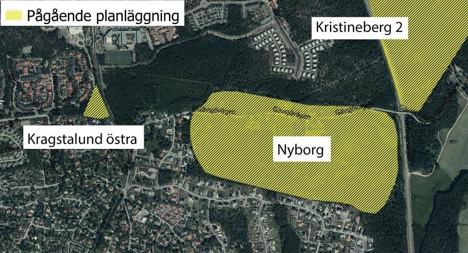 4.4.7 Kragstalund östra Området bedöms kunna inrymma cirka 50 bostäder i flerbostadshus och cirka 9