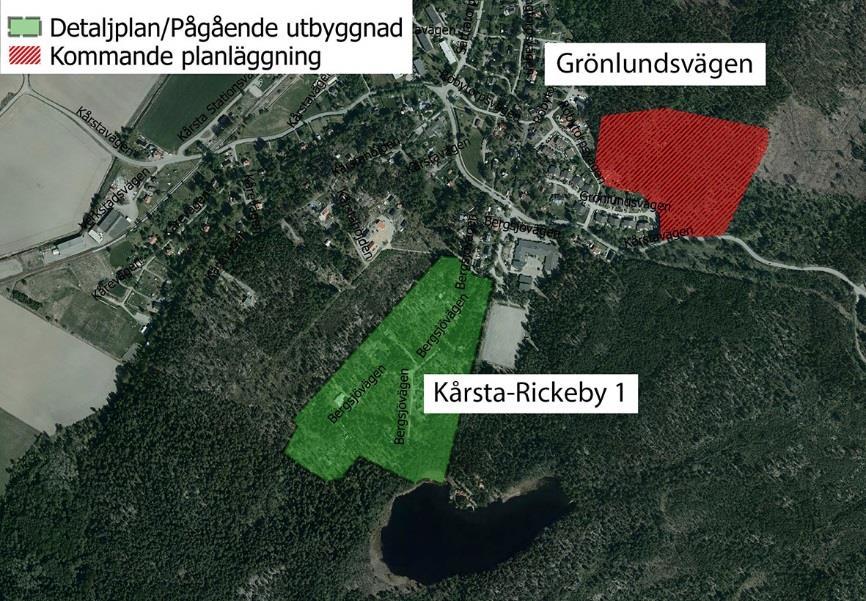 4.6.2 Grönlundsvägen Området bedöms kunna inrymma 35-50 småhus.
