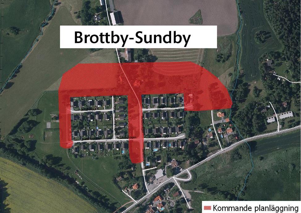 4.7.3 Brottby-Sundby Området innefattar delar av fastigheterna Sundby 17:1, Sundby 2:4 och Libby 1:1.