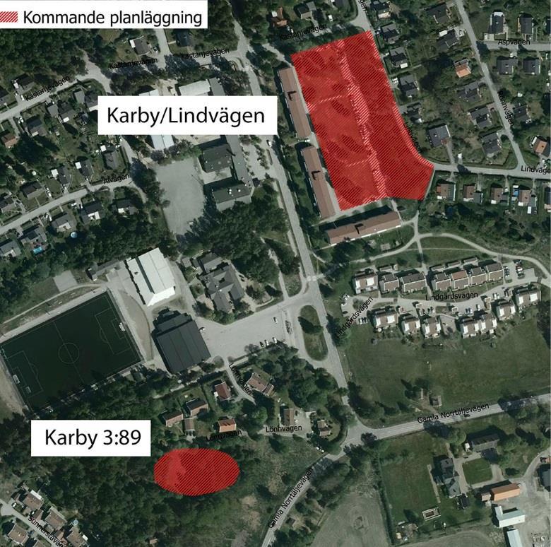 4.7.4 Karby 3:89 Del av fastigheten Karby 3:89 avser bebyggas med ett vård- eller