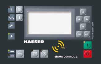 Effektivitetscentralen SIGMA CONTROL 2 Den inbyggda styrningen SIGMA CONTROL 2 gör det möjligt att effektivt styra och kontrollera kompressorns