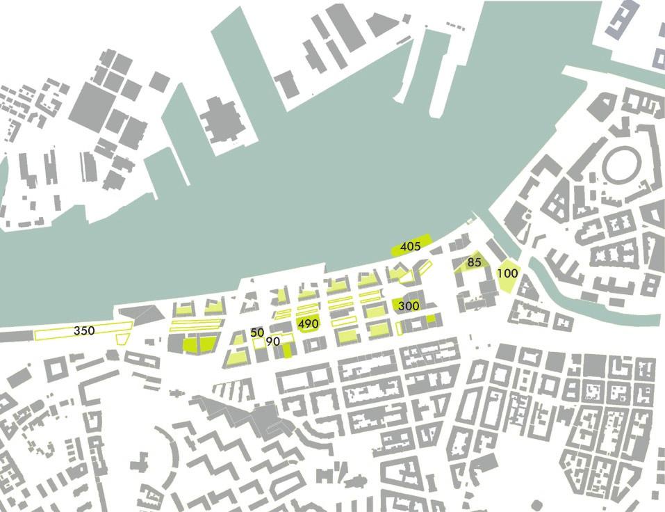 Planförslag Tr a f i k Den nybildade lokalgatan ovanför Götaleden är 40 m bred.