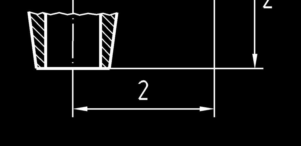 NOTE 2 For certain sizes/types of valves, alternative dimensions are permitted and are