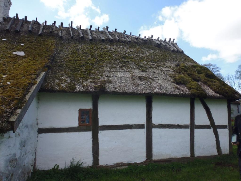 Boningshusets norra takfall före omtäckningen, maj 2015.