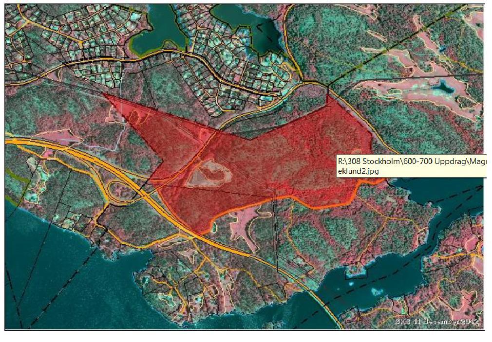 6.2.2 Naturmiljö Skogsstyrelsen har gjort en nyckelbiotopsinventering under våren 2013, arbetet är utfört enligt Skogsstyrelsens metodik, bilaga 5.