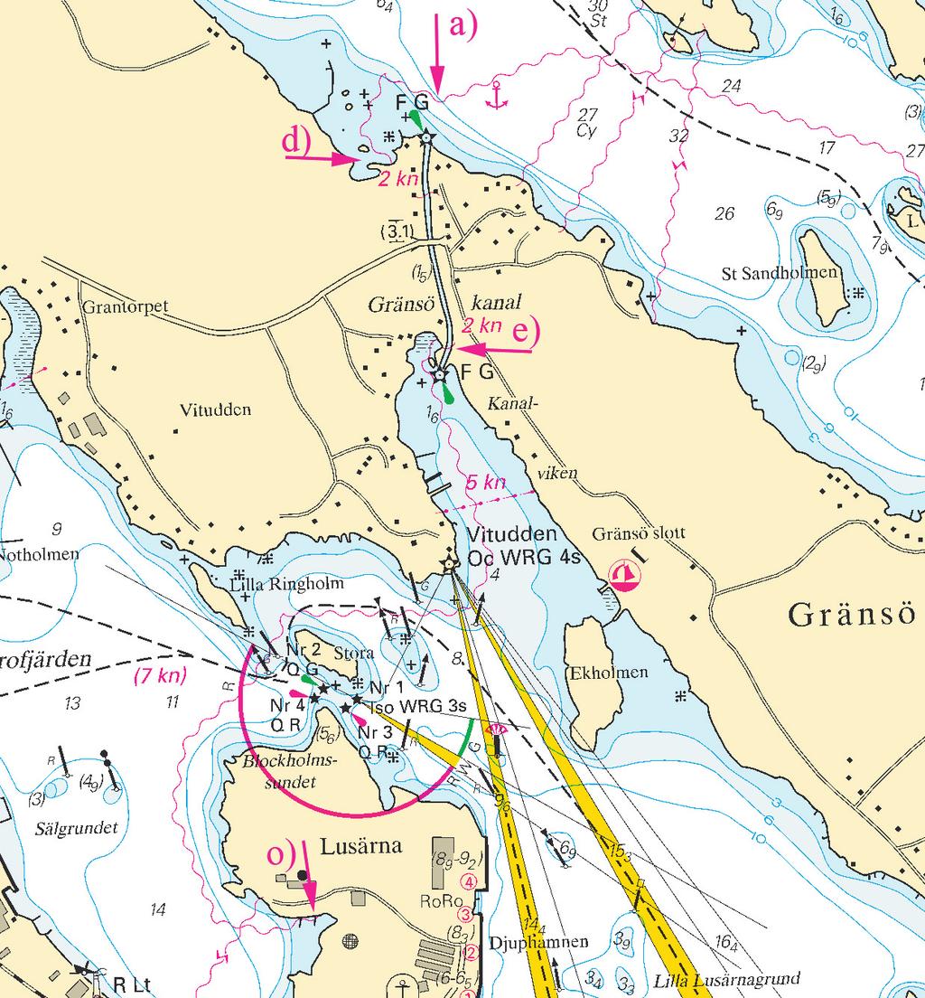 9 Sweden. Central Baltic. Västervik. Gränsö. Lusärna. New submarine cable. See: 2008:220/5020 Amend extention of submarine cable N of Gränsö according to item a) - d).