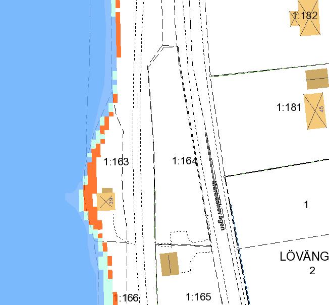 FÖRUTSÄTTNINGAR NATUR OCH KULTUR Mark och vegetation Inom planområdet sluttar marknivån från öster ner mot väster med en variation från cirka + 171 till + 174 meter över havet.