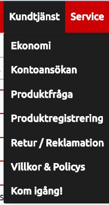 Vill du skapa ett konto så klickar du här för att registrera dej. Har du en fråga som gäller en produkt så kan du ställa den här och nå rätt person direkt.