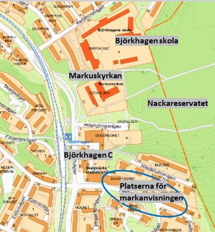 Sida 3 (12) Björkhagen centrum angränsar till Nackarreservatet. Stadsdelen Björkhagen uppfördes i huvudsak under 1940- och 50-talen.