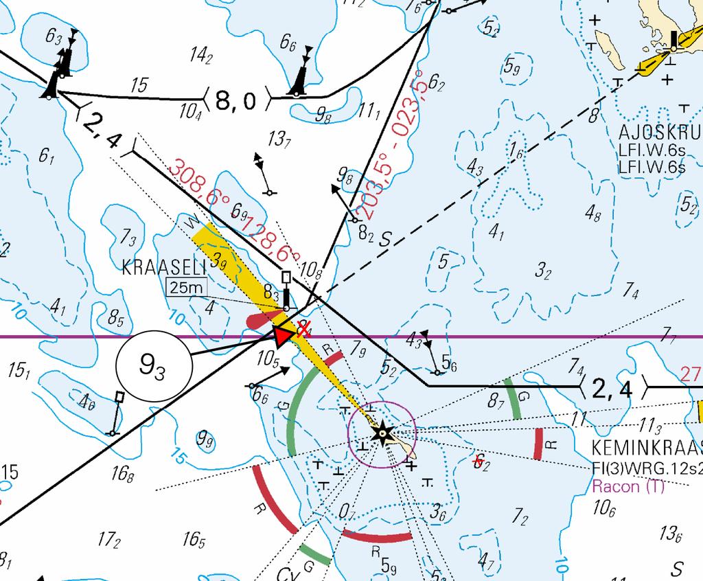 Perämeri/Bottenviken/Bay of Bothnia *45 /2018 (2018-02-20) Suomi. Perämeri. Kemi. Keminkraaseli. Syvyystiedot Finland. Bottenviken. Kemi. Keminkraaseli. Djup Finland. Bay of Bothnia. Kemi. Keminkraaseli. Depths 59, 59.