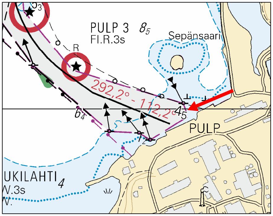 Vuoksen vesistö/vuoksens vattendrag/vuoksi watercourse *46(T) /2018 (2018-02-20) Suomi. Vuoksen vesistö. Joutseno. Pulpin väylä (4.2 m). Tiedonanto uusitaan. Syvyystiedot Finland. Vuoksens vattendrag.