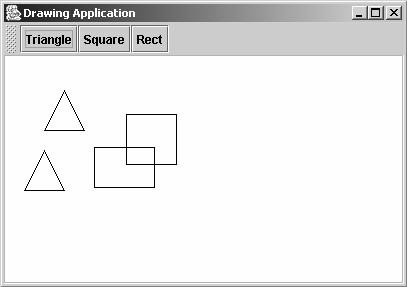Refactoring: Exempel - rita polygon Rita polygon: Ursprunglig design Vi skall i detta exempel utgå från ett program med mycket bristfällig design och stegvis förbättra designen (refactoring).