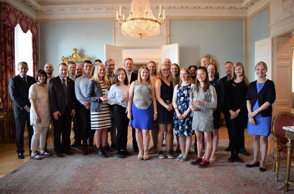 12 Det Nya Norden besökte Sveriges Ambassad i Helsingfors den 29 maj 2018.