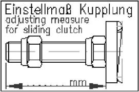 11 9 10 12 Bild 24: Inställning av slirkopplingens kopplingsmoment Slirkopplingens inställning är gjord på fabriken. Om lyftmotorn byts behöver man inte justera slirkopplingen.