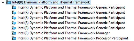 Intel Dynamic Platform and Thermal Framework Före installation Efter installation Drivrutiner för Intel