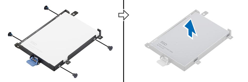 4. Installera: a) batteriet b) batterihöljet 5. Följ anvisningarna i När du har arbetat inuti datorn.