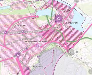 Sida 5 (13) Riksintressen Telefonfabriken med intilliggande LM-staden är klassat som riksintresse för kulturmiljövården. Telefonfabriken är en av stadens värdefulla industrihistoriska kulturmiljöer.