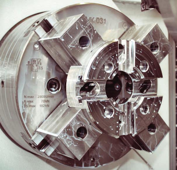 PATENT! Im Bereich Ø 160-1000 mm vereint InoFlex die Vorteile und Funktionen vom 2-, 3-, 4-Backenfutter und Schraubstock und vermeidet dabei, durch den patentierten Ausgleich, die Nachteile wie z.b. Überbestimmtheit.