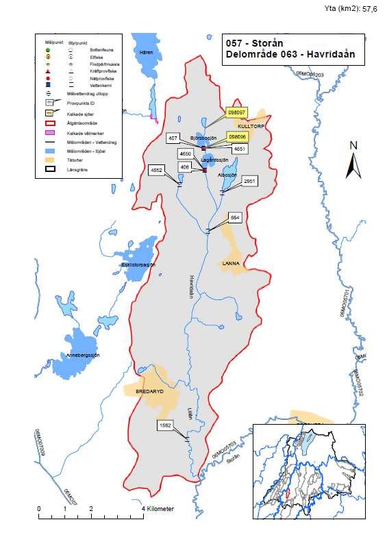 Sammanfattning av 'Åtgärdsområde namn' = Havridaån (4