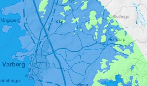 På grund av att landytan var nedtryckt såg kustlinjen helt annorlunda ut och Himleåns avrinningsområde låg för 15 000 år sedan