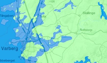 vet vid Varberg för 16000 år sedan. T.h.