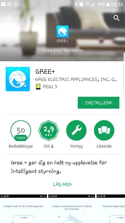 2 APPENS INSTALLATION OCH GRUNDINSTÄLLNINGAR 2.