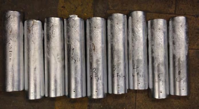5 Resultat 5.1 Temperaturmätningar i cylinder Försöken med påfyllnngen av skottkammaren genomfördes på Swerea SWECAST den 17 oktober 2014. Försöksuppställningen illustreras i Fig. 3.