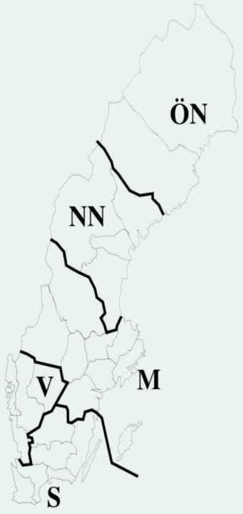 Indelning 1983-2000 1983 års indelning 1991 års indelning 1993 års indelning 2000 års indelning Övre Norrlands Militärområde Boden Övre Norrlands Militärområde Boden
