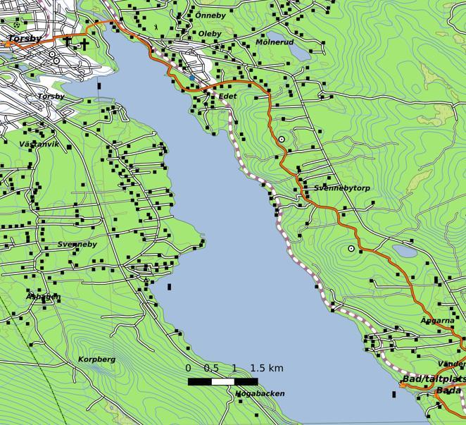 ENAVANDRARNA 2020-02-09 Sida 10 (10) VANDRING 5 Fryksdalsleden delsträcka 7, Bada - Torsby Sträckan är 13,4 km Etappen är delvis kuperad, så den tar längre tid än på slätmark.