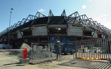 3 BYGGPROJEKT FOTO PER HINDERSSON/ILL. FOJAB OCH BERG ARKITEKTKONTOR Swedbank Stadion.