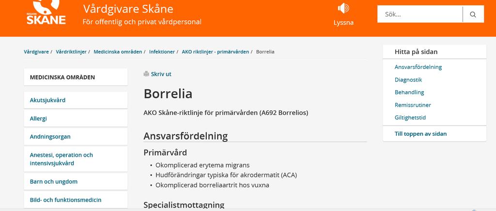 Borrelia och serologi?