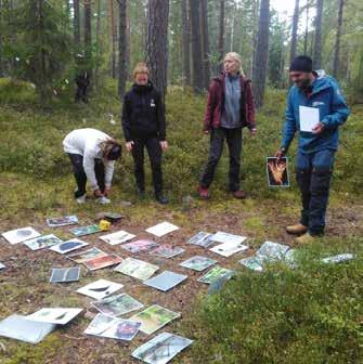 Utbildning i naturvägledning center den 28 september. Vi informerade Livet i skogen som av- på andra språk har fortsatt.