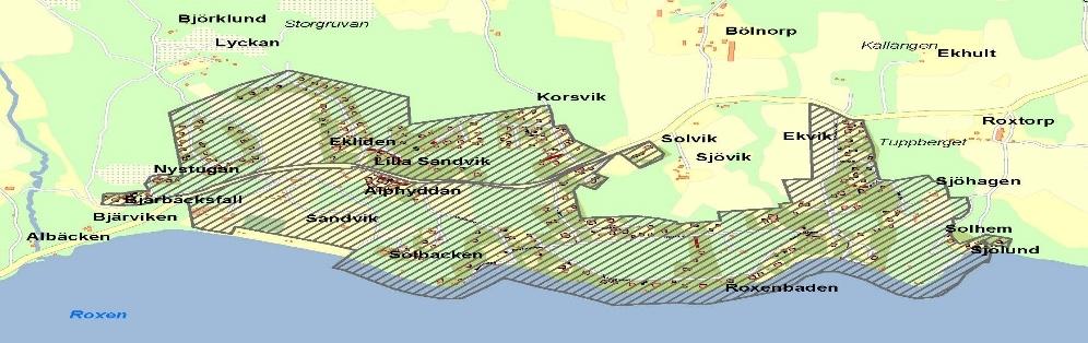 2 (6) > 2000 m 2. Totalt rymmer planen ca 230 bostäder samt utbyggnad av Sandviks campingområde, centrumverksamhet samt förskola. Den nya förskolan planeras att byggas i framtiden om behov uppstår.