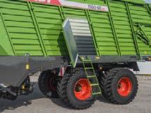 Med lastkapacitet mellan 31 m³ och 41 m³ (DIN) för -modellerna och 38 till 54 m³ (DIN) för -modellerna kan du transportera stora mängder gröda snabbt och