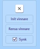 Simulera vinnare o Du kan simulera vinnare direkt i utdelningsfliken. o Aktivera simulering genom att klicka i kryssrutan ovanför kontrollpanelknappen. När simulering är aktiv visas ett S i rutan.