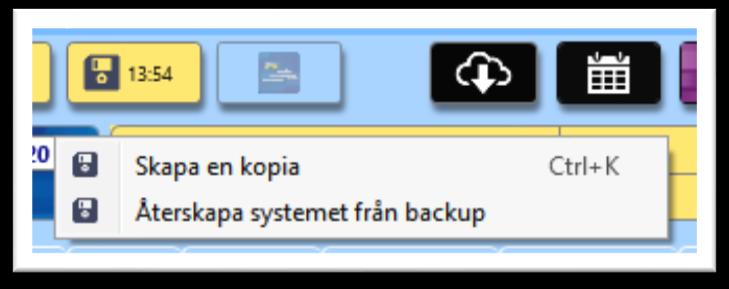 BaraTrav är vid installation inställt på att INTE autospara system. BaraTrav sparar dock alltid ditt system när du stänger det eller öppnar ett annat system.