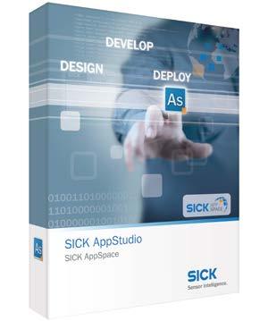 Uppkopplad fabrik DYNAMISK OCH FLEXIBEL PRODUKTION SICK AppStudio översikt AppExplorer för visning och administration av SensorApp-komponenter Grafisk Flow Editor för blockprogrammering AppMonitor