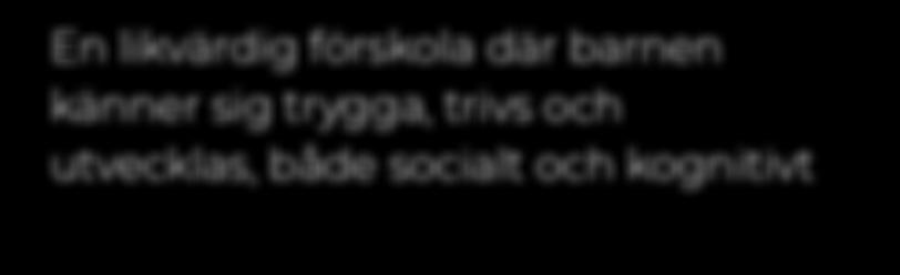 förskola Grunden till barnens livslånga lärande Barnen i Köpings kommuns förskolor ska fortsätta att stimuleras till lek och ett lustfyllt lärande Barnen och deras vårdnadshavare ska fortsatt känna