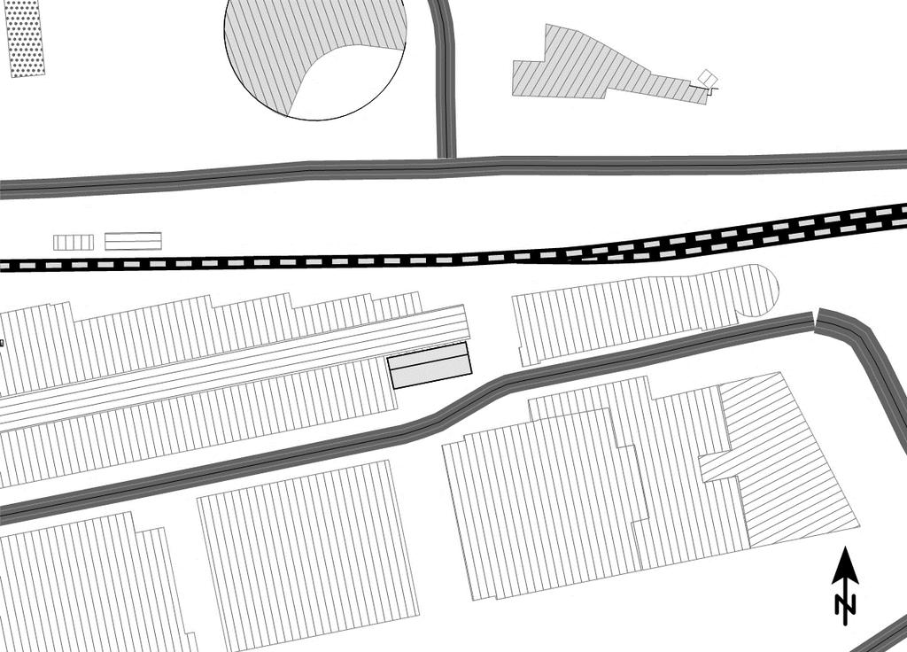2020-01-13, s 7 (16) Värmdövägen Saltsjöbanan Figur 2. Situationsplan. Ny planerad bebyggelse markeras med blått.