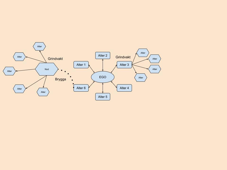 Carrington (2011, 40) skriver om hur Granovetter använder sin strength of weak ties theory till att bland annat förklara varför man hittar eller hör om nya jobb genom bekanta snarare än via nära