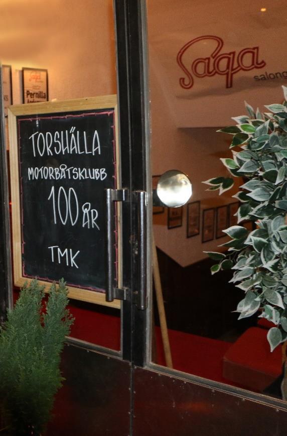 Vilken 100-åring! År 1919 grundades Torshälla Motorbåtsklubb, 100 år senare firade vi hundraåringen på den anrika Saga salongen i Torshälla.