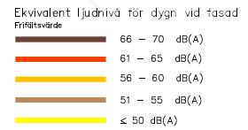 Sida 30 (35) Ekvivalentnivåer vid entré plan för