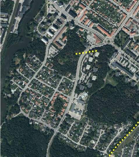 Eskilstuna kommun 2019-08-09 30 (52) reglerar en cirka 5 m bred grönyta mellan körbana och GC-vägen. Ytan kan med fördel även användas för hantering och rening av dagvatten.