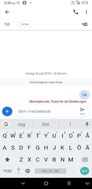 4 Meddelanden... 4.1 Skriv ett nytt meddelande Du kan skapa, redigera och ta emot SMS och MMS med den här telefonen. För att komma åt meddelanden, tryck på. I meddelandelistan trycker du SMS/MMS.