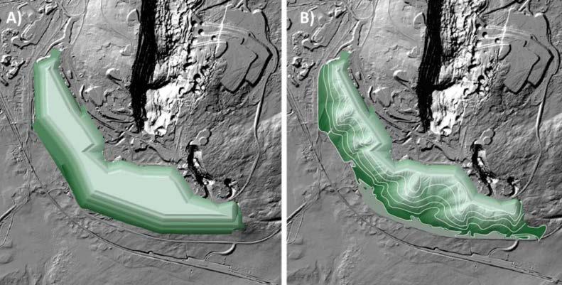 2 () D +6 98 68238 geomorfologisk utformning skapas successivt deponins slutliga utformning och det medför att efterbehandling också kan ske successivt och omedelbart efter att deponering är slutförd