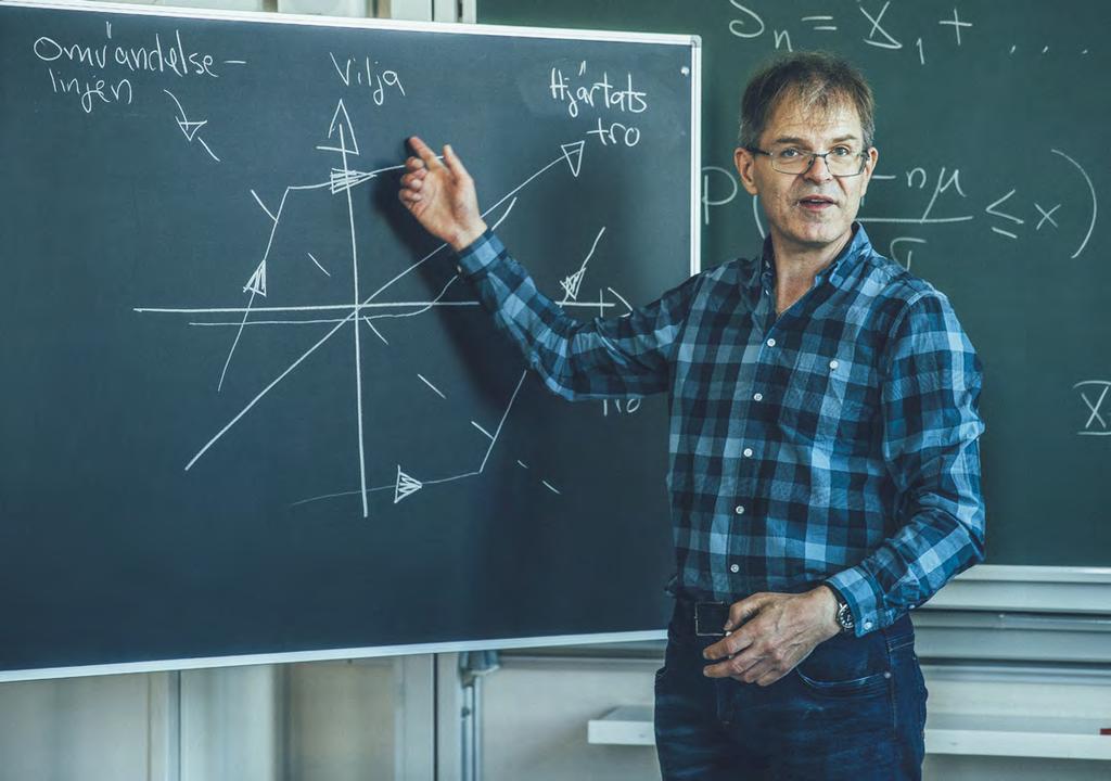PORTRÄTTET Foto: Rickard L Eriksson DEN KLOKE PROFESSORN. Ola Hössjer beskriver utifrån matematikers modell de tre vägarna till beslutet att bli kristen: apriorikunskap, evidens, och vilje beslut.