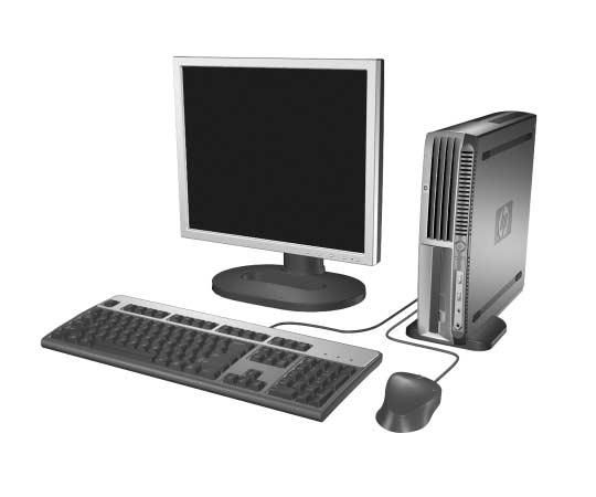 1 Produktens funktioner Standardfunktioner Funktionerna i Ultra-Slim Desktop computer [ultratunn bordsdator] kan variera beroende på modell.