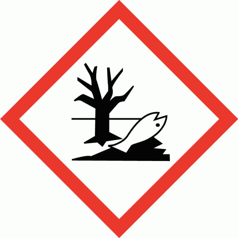 H314 Orsakar allvarliga frätskador på hud och ögon. H317 Kan orsaka allergisk hudreaktion.